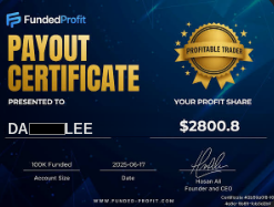 FundedProfit 출금 인증